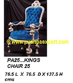 Silver Kings Chair 52" (Height)
